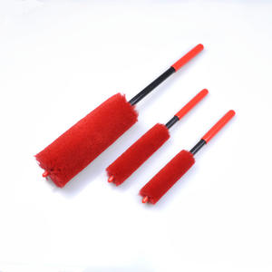 Brosse de nettoyage de jantes de voiture en laine douce à long manche, nouveau style NIKO, brosse à poils de laine pour jantes de voiture - Product Image 1