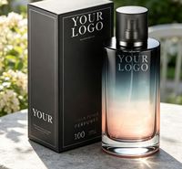 Cologne de luxe unisexe de haute qualité aux phéromones pour hommes, parfum fruité longue durée, écologique, marque privée, bleu clair