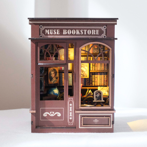 Kit de construction de <span class=keywords><strong>maison</strong></span> miniature HONOR DIY Book Nook, puzzle en bois 3D, <span class=keywords><strong>maison</strong></span> miniature en bois 3D pour adultes, kits de maisons miniatures en bois - Product Image 4