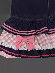 กระโปรงพรีพี้สไตล์โลลิต้าน่ารักๆสไตล์มินิญี่ปุ่นผู้หญิงฮาราจูกุฮาราจูกุน่ารักบอลกาวน์กระโปรงผ้ายีนส์เอวสูง Y2K เค้กลูกไม้ - Product Image 5