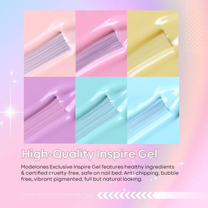 Kit de esmalte de <span class=keywords><strong>uñas</strong></span> en gel | 6 colores <span class=keywords><strong>pastel</strong></span> de macarrón de ensueño: Púrpura, <span class=keywords><strong>rosa</strong></span>, azul, <span class=keywords><strong>amarillo</strong></span>, verde - Product Image 6