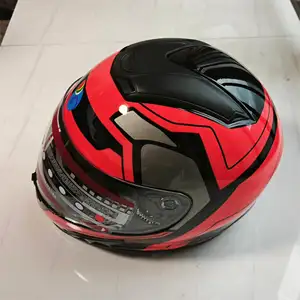 ODM 비용 효율적인 더블 렌즈 풀 페이스 헬멧 제트 헬멧 오토바이 cascos 파라 모토