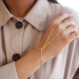 Anillo <span class=keywords><strong>de</strong></span> cadena con clip, cadena <span class=keywords><strong>de</strong></span> dedo, anillo <span class=keywords><strong>de</strong></span> joyería <span class=keywords><strong>de</strong></span> acero inoxidable, pulsera, cadena <span class=keywords><strong>de</strong></span> <span class=keywords><strong>mano</strong></span>, joyería <span class=keywords><strong>de</strong></span> dedo que no se deslustra <span class=keywords><strong>para</strong></span> <span class=keywords><strong>mujer</strong></span> - Product Image 4