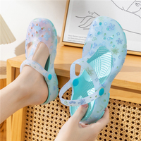 Sabots imprimés pour femmes, nouvelle collection été, plateforme antidérapante, chaussures en gelée avec embout, pantoufles et sandales en plastique, chaussures en gelée