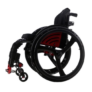 Fauteuil roulant manuel pliable léger en fibre de carbone Divous 8806, capacité 150 kg, frein en U, utilisation intérieure, certifié CE, garantie 1 an - Product Image 3