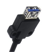 Cable USB 3,0 personalizado 19 pines IDC 2 * USB 3,0 adaptador hembra conector de Cable de aplicación de alimentación de cobre para computadoras mejoradas