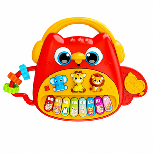 Jouet musical <span class=keywords><strong>piano</strong></span> hibou mignon, clavier multimodes d'éveil, jouet musical interactif sensoriel portable pour tout-petits et enfants <span class=keywords><strong>de</strong></span> 3 ans et plus - Product Image 1