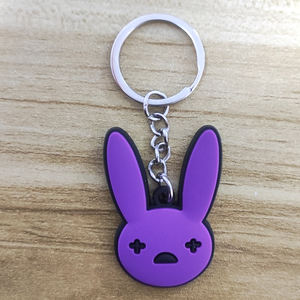 אישית מחזיקי מפתחות מספר בלוקים keyring custom רך pvc גומי 3d 2d מפתח שרשרות עבור חמוד מתנת יום הולדת - Product Image 5