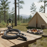 Câble d'alimentation USB DC-AC 12V/24V en PVC Kingwire Starlink Mini pour allume-cigare Internet satellite