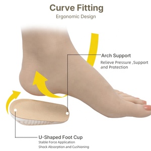 Unisex Gel PU 1.5cm <span class=keywords><strong>2</strong></span>.5cm 3.5cm inserto tacco altezza cuscinetto solette crescenti - Product Image 3