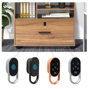 Zinc Alloy Intelligent <strong>Lock</strong> Office <strong>File</strong> Cabinet Door Fingerprint &amp; Password Access - Product Image 3