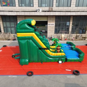 Toboggan aquatique <span class=keywords><strong>gonflable</strong></span> Heyhail Slide Tropical Palm avec <span class=keywords><strong>piscine</strong></span> et butée pour enfants et adultes - Product Image 3