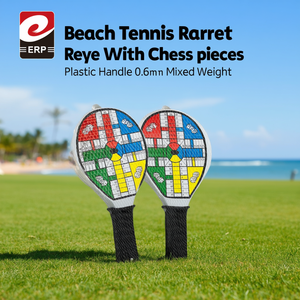 Racchetta da Beach Tennis con Manico in Plastica a Forma di Pezzi degli Scacchi, Spessore 0,6mm, Peso Misto - Product Image 3