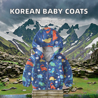 Großhandel Maßgefertigte 100% Polyester Reißverschluss-Jacke für Kleinkinder Jungen Mädchen Vollständig Bedruckte Cartoon-Kapuzenjacke Leichte Kinder-Windjacke