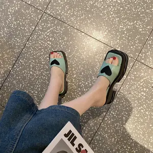 Sandales coréennes d'été à talons hauts pour fille, nouvelle mode