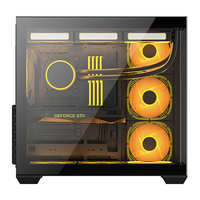 JERTECH Fábrica Venta caliente Gaming Design Computer Case Alta calidad ATX Gamer Gabinete Gamer Chasis Vista completa PC Case