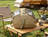 Harga Pabrik Terlaris Tas Kanvas Tahan Lama Portabel dengan Jendela Transparan untuk Teko Teh, Tas Organizer Outdoor