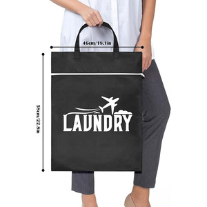 Sac à linge pliable personnalisé avec logo, sac à <span class=keywords><strong>couches</strong></span> lavable, sac de rangement pour vêtements sales, sac de voyage imperméable et réutilisable pour vêtements secs et mouillés - Product Image 3