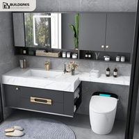 Meuble-lavabo élégant de salle de bain Meuble-lavabo en contreplaqué Meuble-lavabo de salle de bain