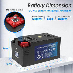 12v 100ah 200ah 230ah 280ah 300ah 460ah Lifepo4 pacco batterie 12.8v 460ah batteria al litio per RV campeggio barca - Product Image 2