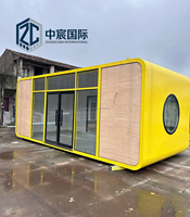 Unité de maison mobile modulaire Zhongchen, capsule intelligente Apple EPS avec système de contrôle intelligent, conception de conteneur préfabriqué