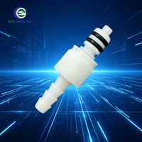Connecteur rapide pleine taille en plastique POM, raccord rapide sans outil pour purificateur d'eau et tuyau pneumatique médical