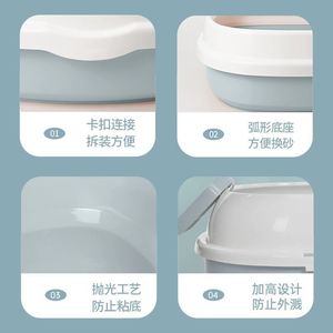 Extra Large <b>Cat</b> <b>Litter</b> Box, Splash-Proof, Thickened, Semi-Enclosed, Anti-Sand <b>Cat</b> Toilet, Wholesale Pet Supplies <b>Cat</b> <b>Litter</b> Box - Product Image 1