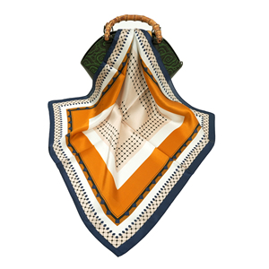 <span class=keywords><strong>Foulard</strong></span> carré 55 cm en <span class=keywords><strong>soie</strong></span> de mûrier <span class=keywords><strong>100</strong></span> %, imprimé floral, technique numérique, accessoire de luxe en <span class=keywords><strong>soie</strong></span> pour <span class=keywords><strong>femme</strong></span>, idéal pour mariage et fête - Product Image 2