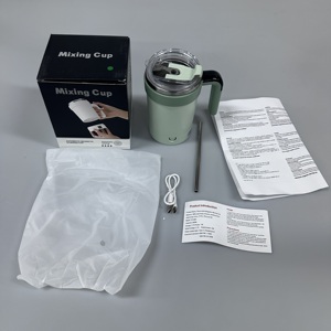 Mixeur à café rechargeable en acier inoxydable, tasse à café magnétique automatique rechargeable avec affichage LED de la température - Product Image 5