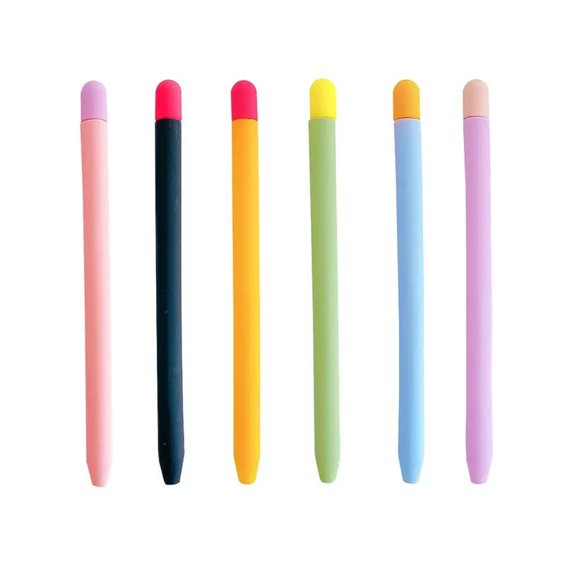 Двухцветный чехол, силиконовый чехол для Apple Pencil 2-го поколения, защитный чехол для планшета iPad Touch Stylus Pen