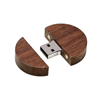 Clé USB en bois ronde pour album photo de mariage – Cadeau idéal pour photographe de mariage et studio
