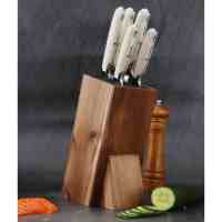 Ensemble de couteaux de chef en acier inoxydable 2,5 mm, 5 pièces, vente en gros, couteaux modernes, ensemble de couteaux de cuisine avec manche en ABS