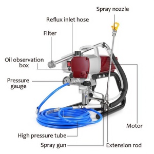 Industrial Grade Coating Equipment Hydraulic Airless Paint & Putty Sprayer with Filter <b>Meshes</b> - Product Image 2