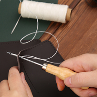Kit d'aiguilles de bricolage pour loisir créatif, 5 pièces, poinçon en cuir, couture à la main