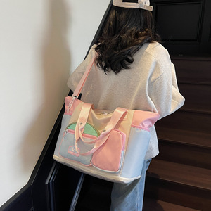 Sac de voyage extensible grande capacité avec séparation humide/sec, sac de sport/yoga tendance coréenne, sac d'hôpital de maternité - Product Image 5