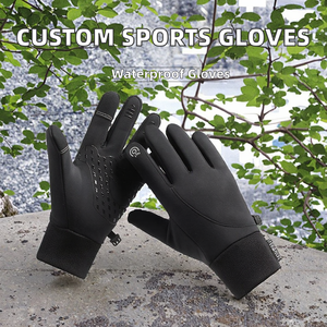 Guantes Deportivos Impermeables de Neopreno con Logotipo Personalizado, para Correr por la Mañana en Invierno, Pantalla Táctil, Resistentes al Viento, para Conducir, Esquiar, Ciclismo, Uso Diario al Aire Libre - Product Image 2