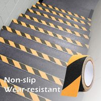 Autocollant en PVC personnalisé imprimé, adhésif en caoutchouc sensible à la pression, simple face, pour la sécurité des escaliers, avertissement