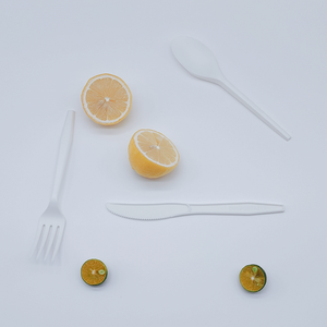 Ensemble de couverts robustes et compostables en CPLA PLA pour steak et salade, idéal pour la restauration et le camping - Product Image 6