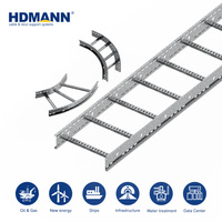 Accessoires de chemin de câbles de type échelle en acier galvanisé certifiés CE Hdmann pour ligne de laminage d'usine sidérurgique
