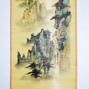 Bamboo Silk Painting Handmade Freehand Figure Art Collectible Gift For Home Decor ZLH-005 - Product Image 4