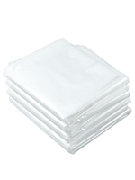 Sac en plastique transparent multifonctionnel en PE, anti-poussière, à fond plat avec thermoscellage pour l'emballage