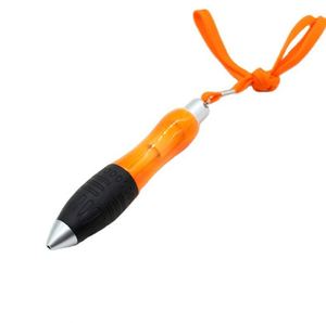 Stylo bille rétractable robuste et lourd avec cordelette de suspension et recharges d'encre, prise en main large - Product Image 1