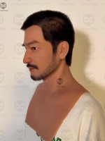 Masque réaliste personnalisé en silicone pour visage, conçu sur mesure pour les vidéos, les soirées, Halloween, masque masculin asiatique réaliste