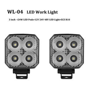 Faro da Lavoro LED da 3 Pollici con Design Unico, 9-50V, Modello 50 °   Faro a fascio largo per carrelli elevatori, trattori UTV e macchine agricole IP68 - Product Image 1