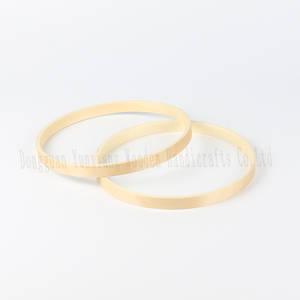 Cerceau floral en bambou en bois pour bricolage couronne de mariage <span class=keywords><strong>macramé</strong></span> artisanat capteur de rêves tenture murale anneau décor à la maison - Product Image 1