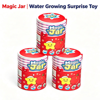 Figurines d'animaux extensibles et compressibles à thèmes variés (Noël, Halloween) dans un pot magique, jouets surprises à l'eau pour enfants