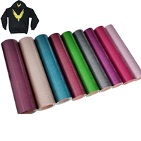 Venta al por mayor negro brillo vinilo HTV vinilo Siser Glitter vinilo de transferencia de calor