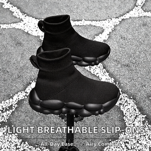 Nouvelles baskets en maille rétro respirantes pour enfants, chaussures de sport à enfiler légères, douces, antidérapantes, tendance, style décontracté pour la marche - Product Image 2