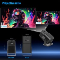 Proyektor LCD Portabel HY320mini 120ANSI Lumens Sistem Android Pencerminan Layar Nirkabel Proyektor Video Mini untuk Home Cinema