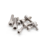 DIN912 M1.4 M1.6 M2 M2.5 M3 M4 M5 M6 304 A2-70 en acier inoxydable capuchon à tête hexagonale vis Allen douille hexagonale boulon à tête cylindrique